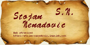 Stojan Nenadović vizit kartica